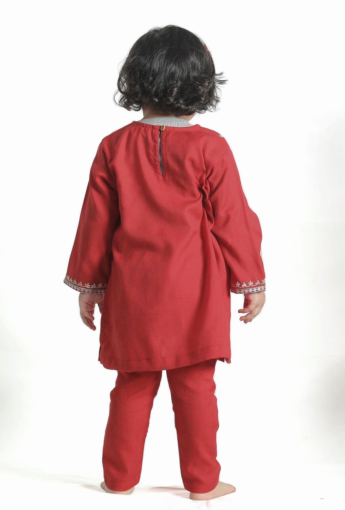 Merry Red Pure Woollen Phiran Set サイズ 0〜3か月