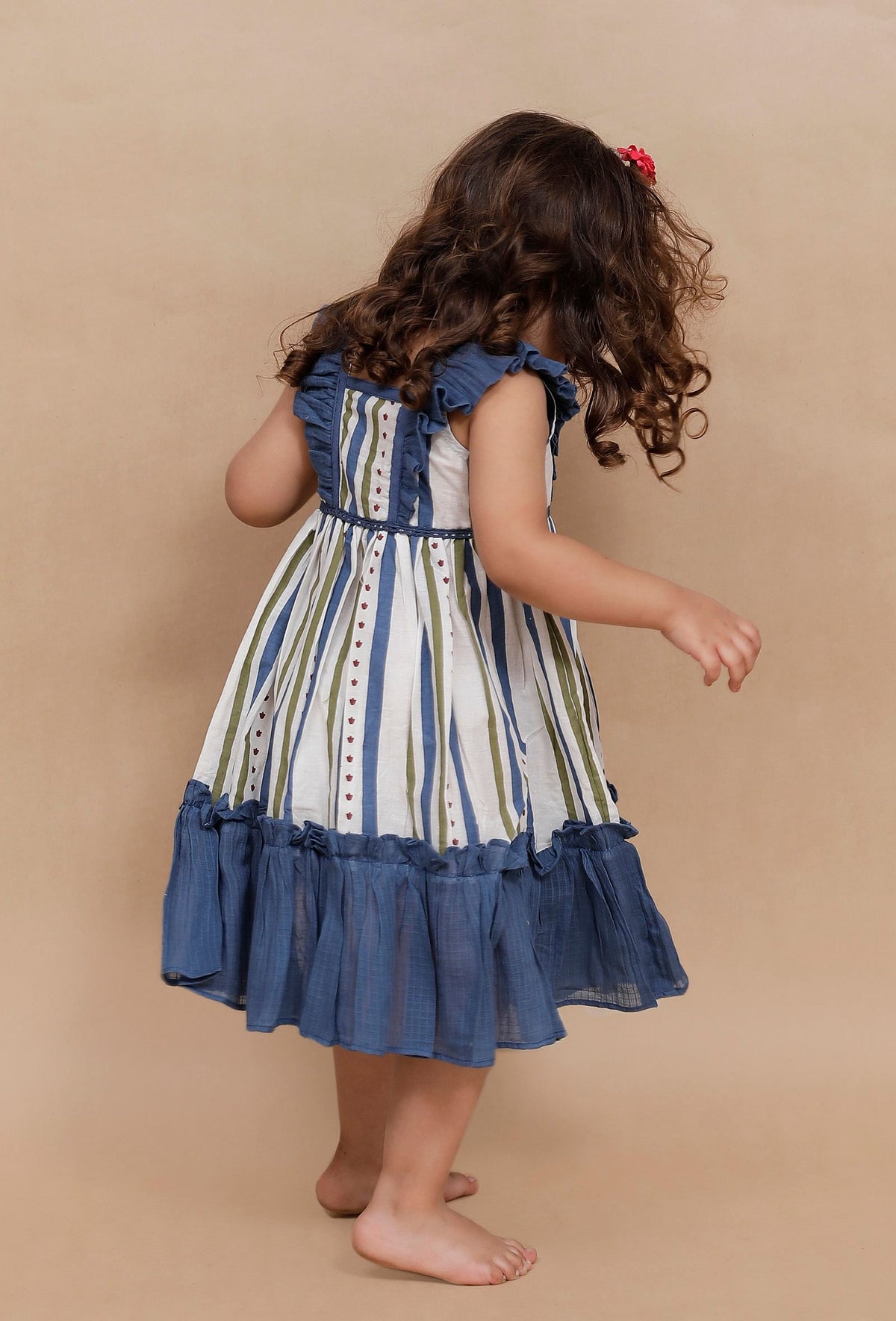 Off-White Multi Color Striped Dress サイズ 6〜9か月