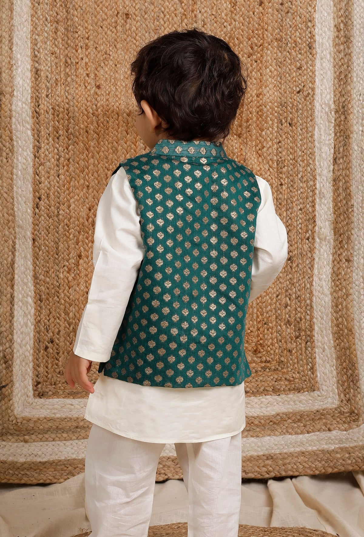 Emerald Green Nehru Jacket サイズ 0〜3か月