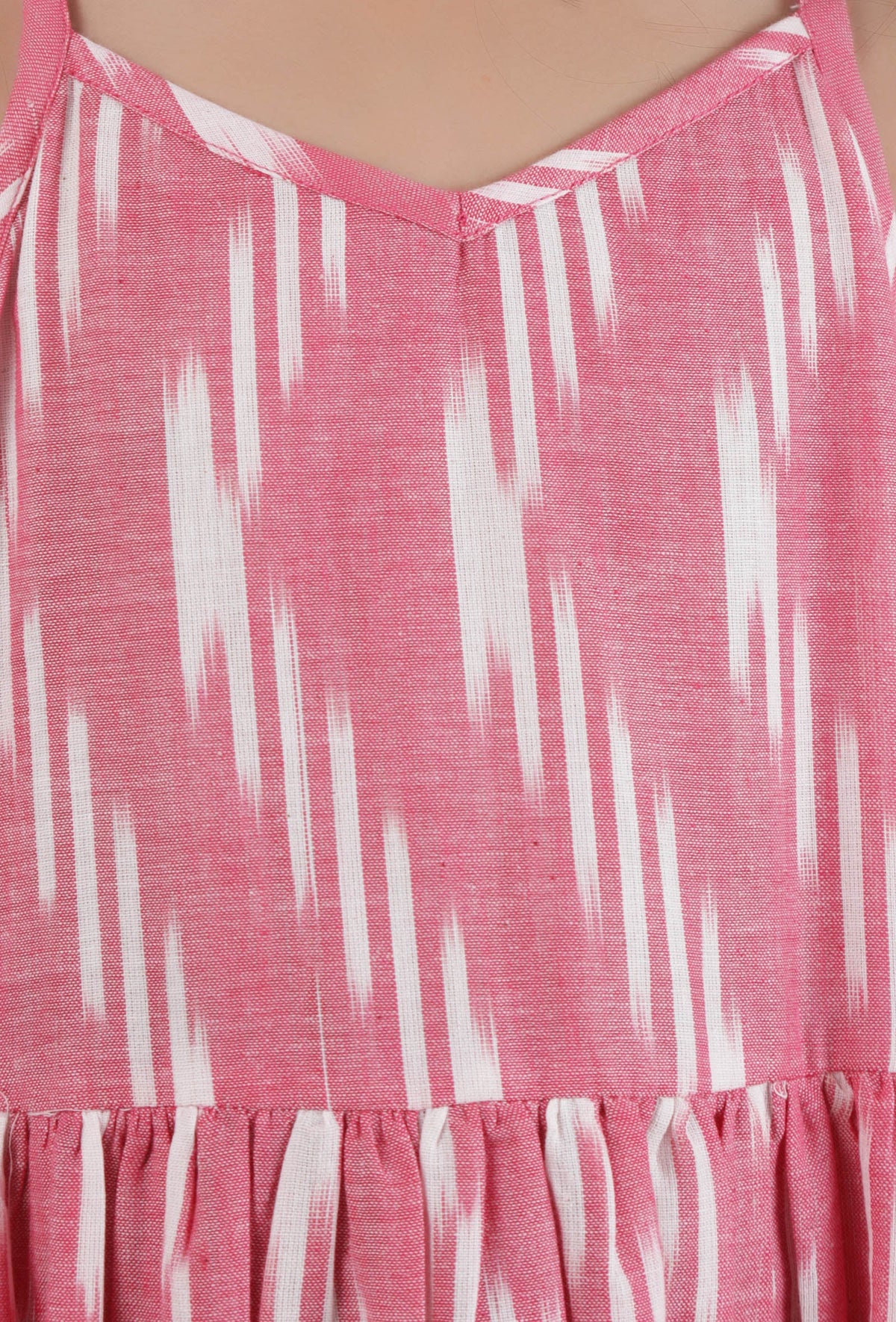 Pink Ikat Cotton Dress サイズ 9〜10歳