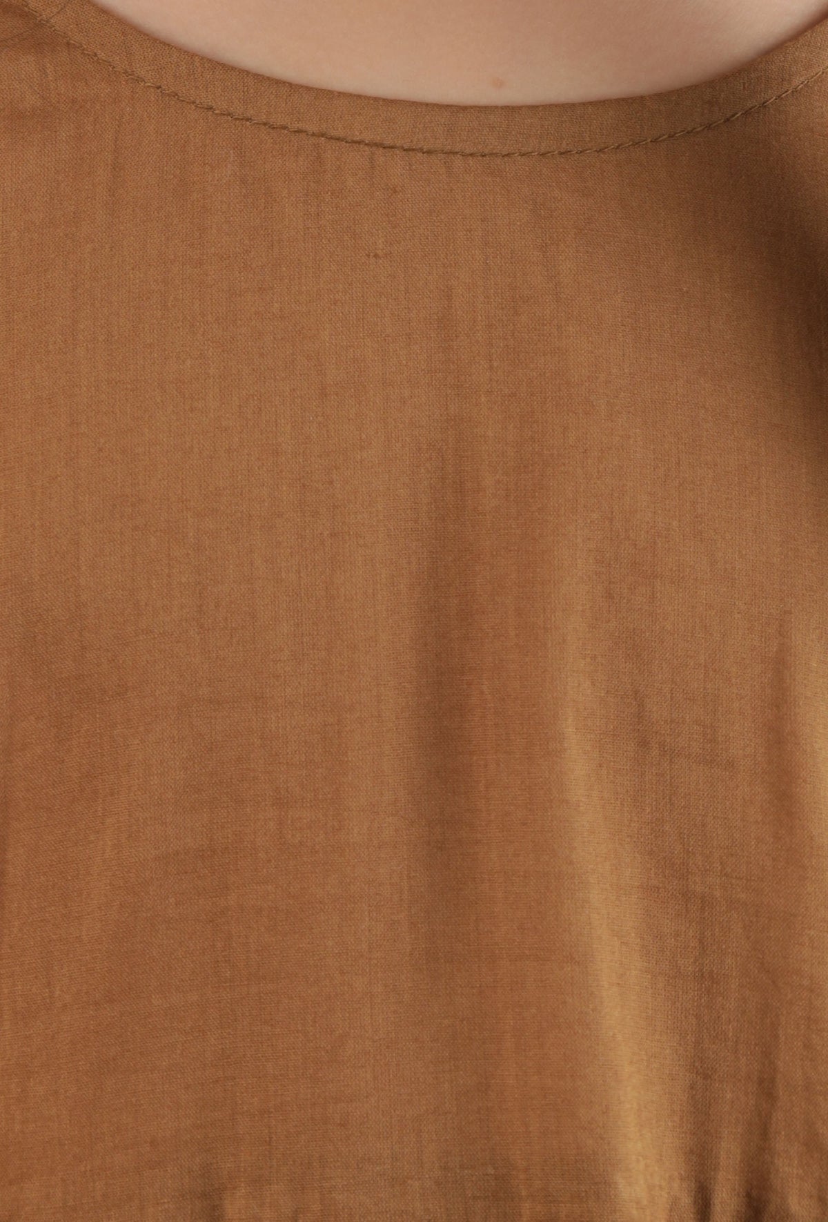 Dark Brown Mulmul Dress サイズ 9〜10歳