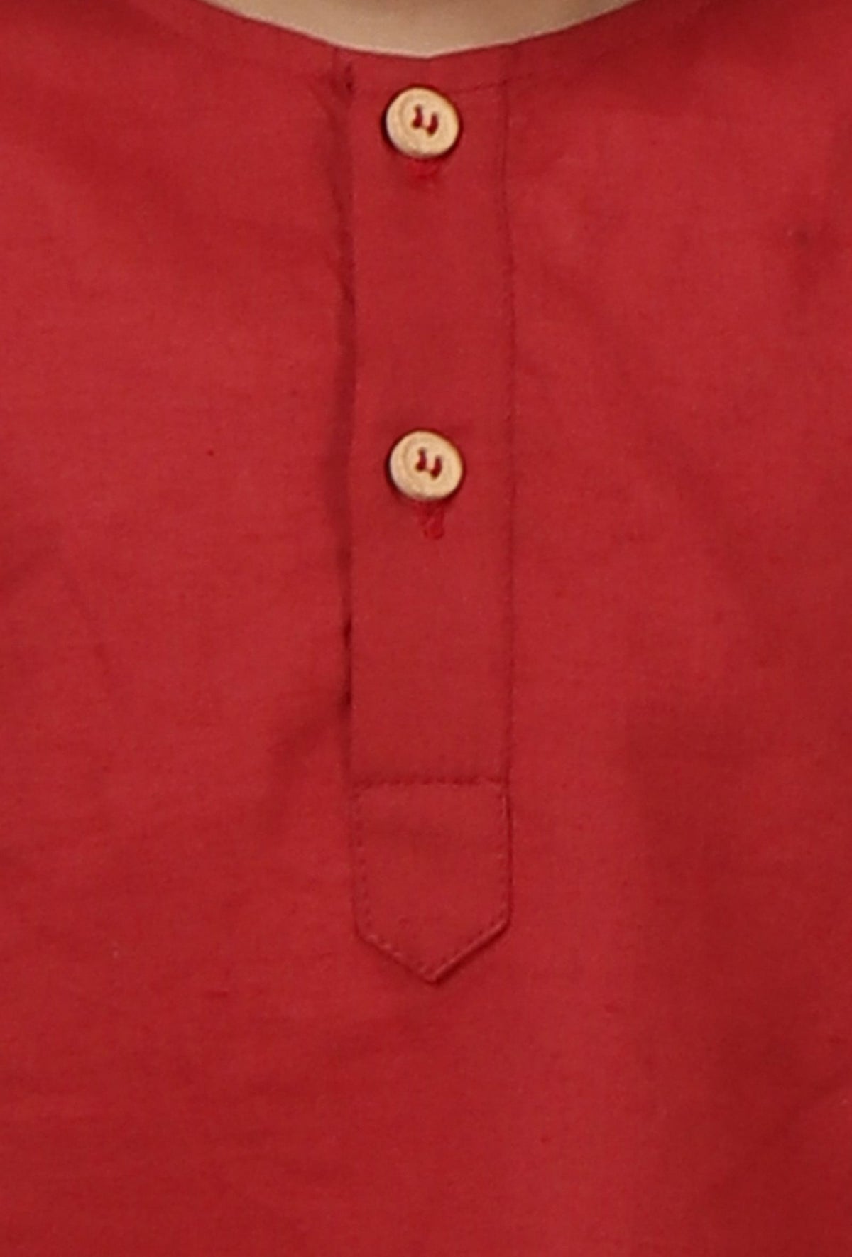 Set of 2: Darsh Maroon Red Cotton Kurta & Pyjama サイズ 1〜2歳