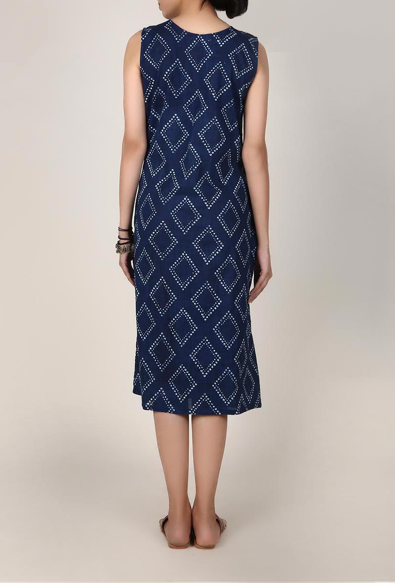 All Over Indian Floral Print Summer Dress サイズ L