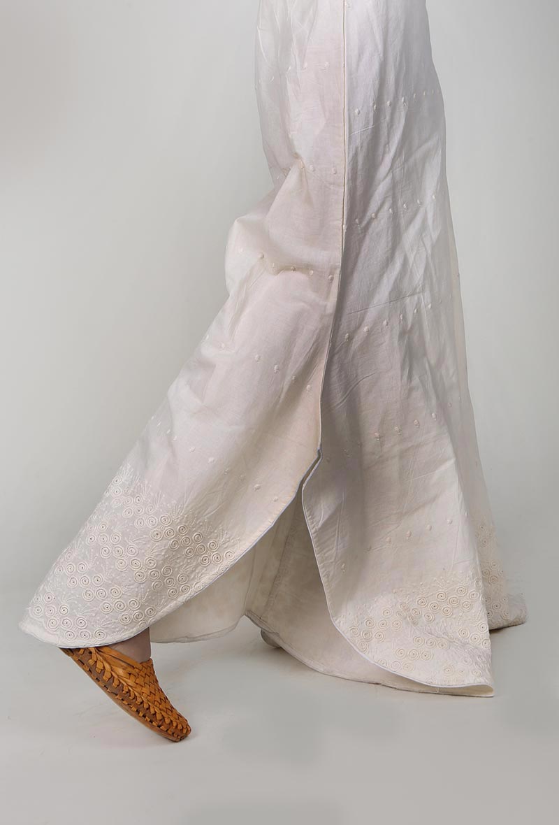 Off-white Chikankari Palazzo サイズ XS