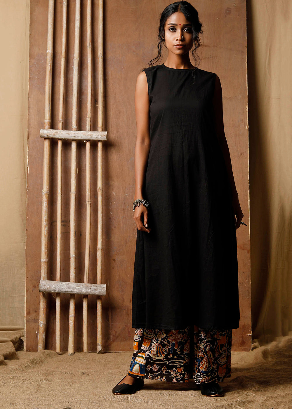 Black Cotton Kurta サイズ XS