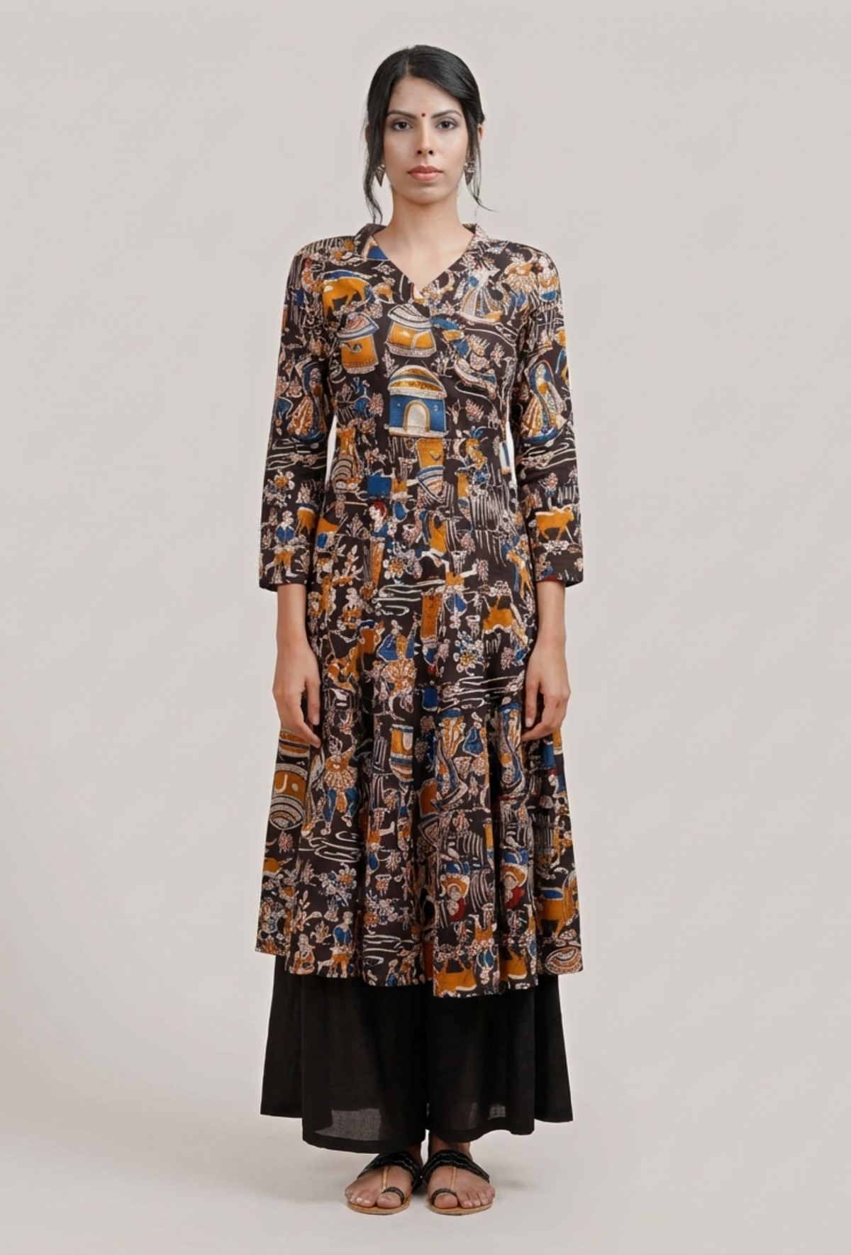 Kalamkari Block Printed Kurta サイズ XXL