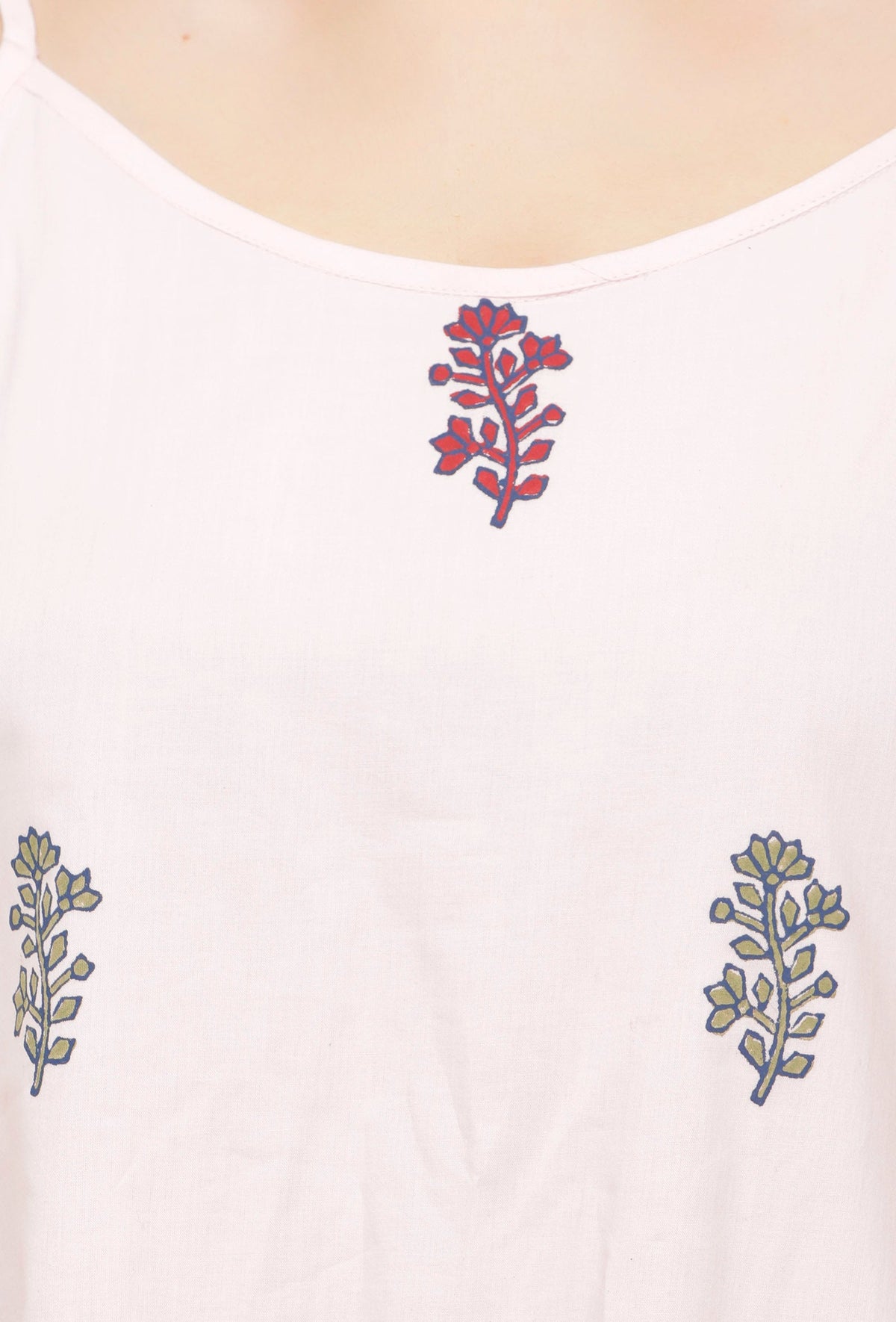 Set of 2: Light Pink Short Cotton Hand-Block Printed Kurta with Cotton Pink Block Printed Sharara サイズ XXXL