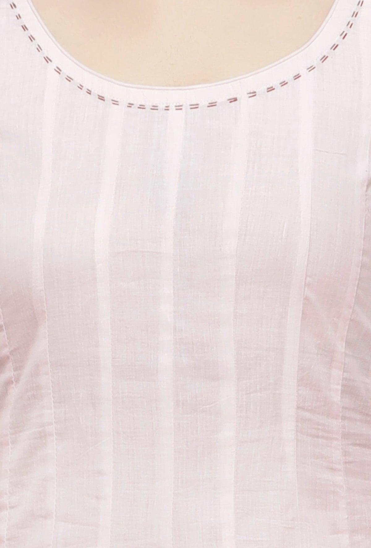 Set of 2: Light Pink Cotton Anarkali Paired with Cotton Chooridar サイズ XL