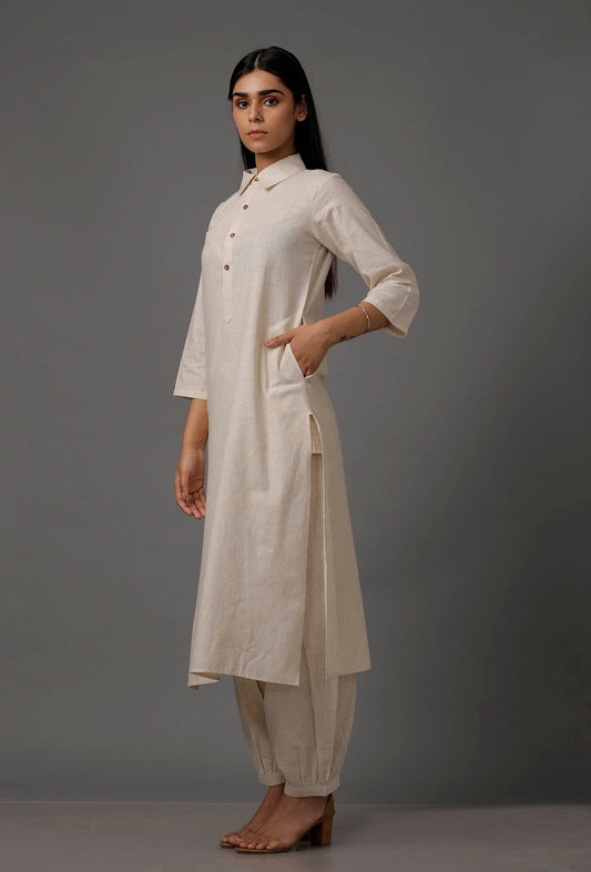 Irish Cream Pure Cotton Kurta サイズ M