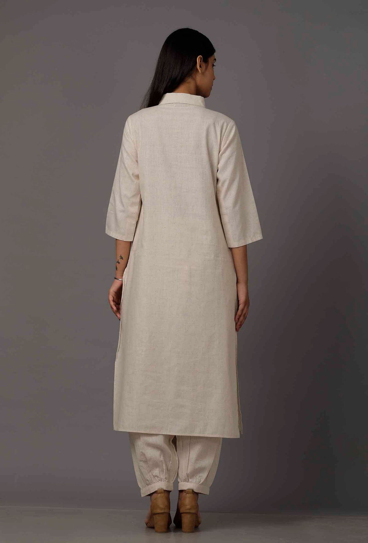 Irish Cream Pure Cotton Kurta サイズ M