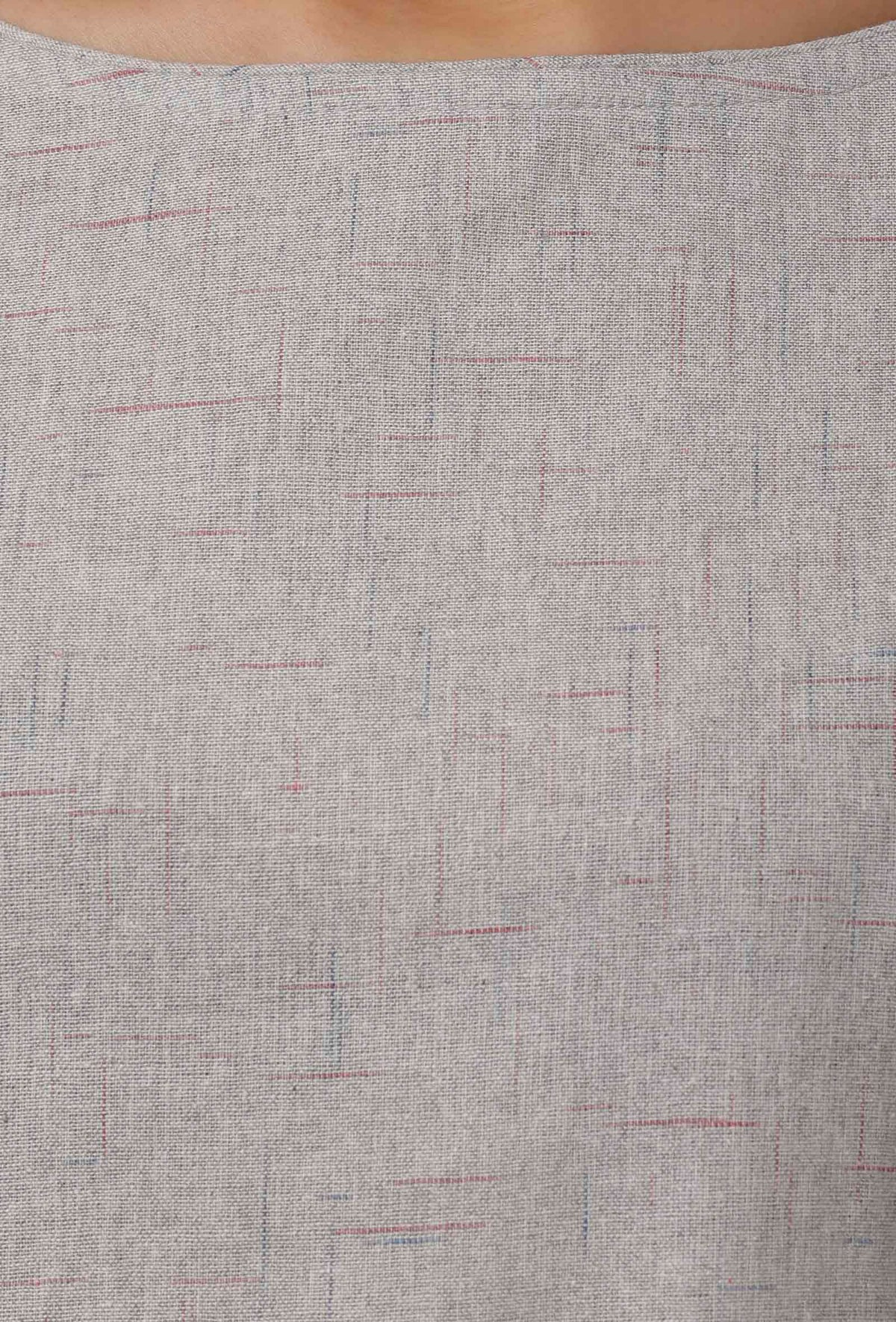 Light Blue Pure Woven Cotton Kurta サイズ S