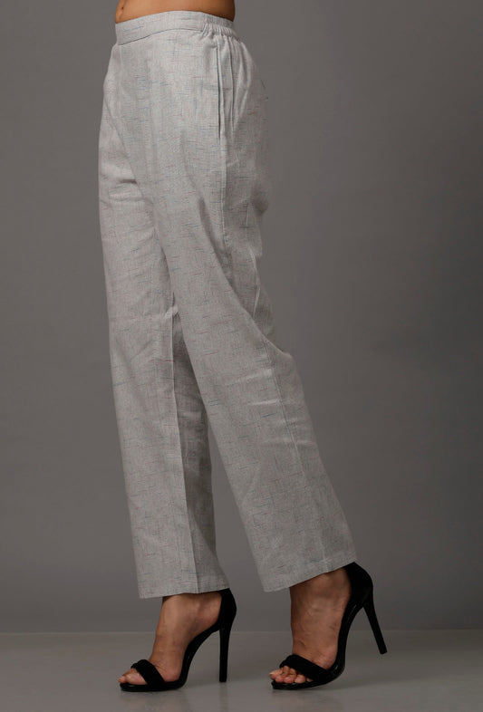 Light Blue Pure Woven Cotton Pants サイズ S