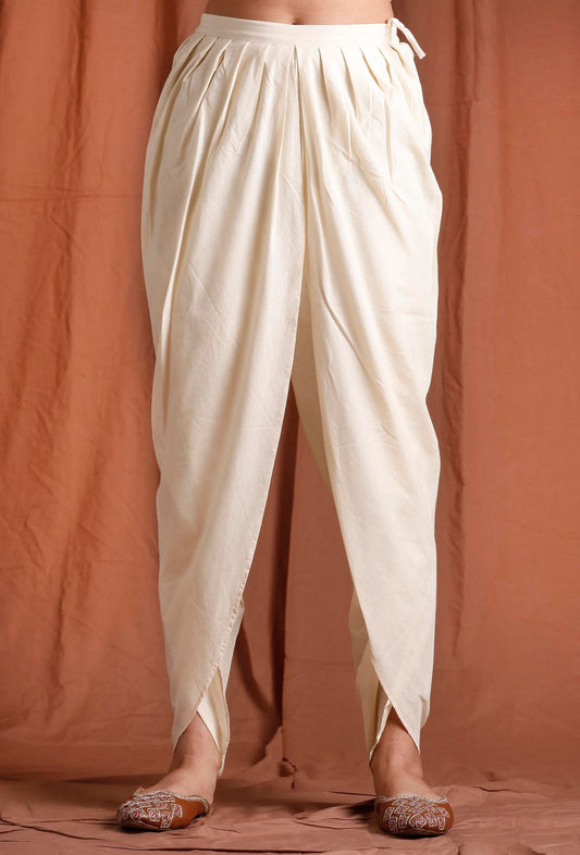 Off White Cotton Dhoti サイズ XXXL