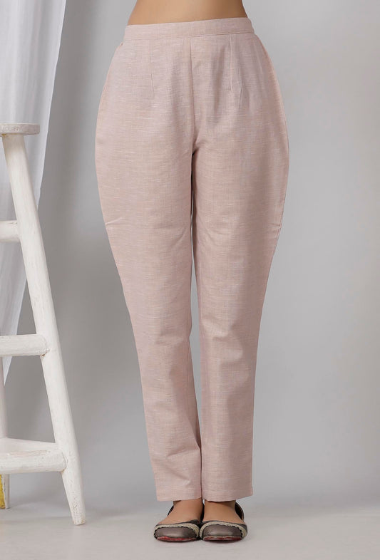 Pastel Purple Cotton Khadi Pants サイズ S