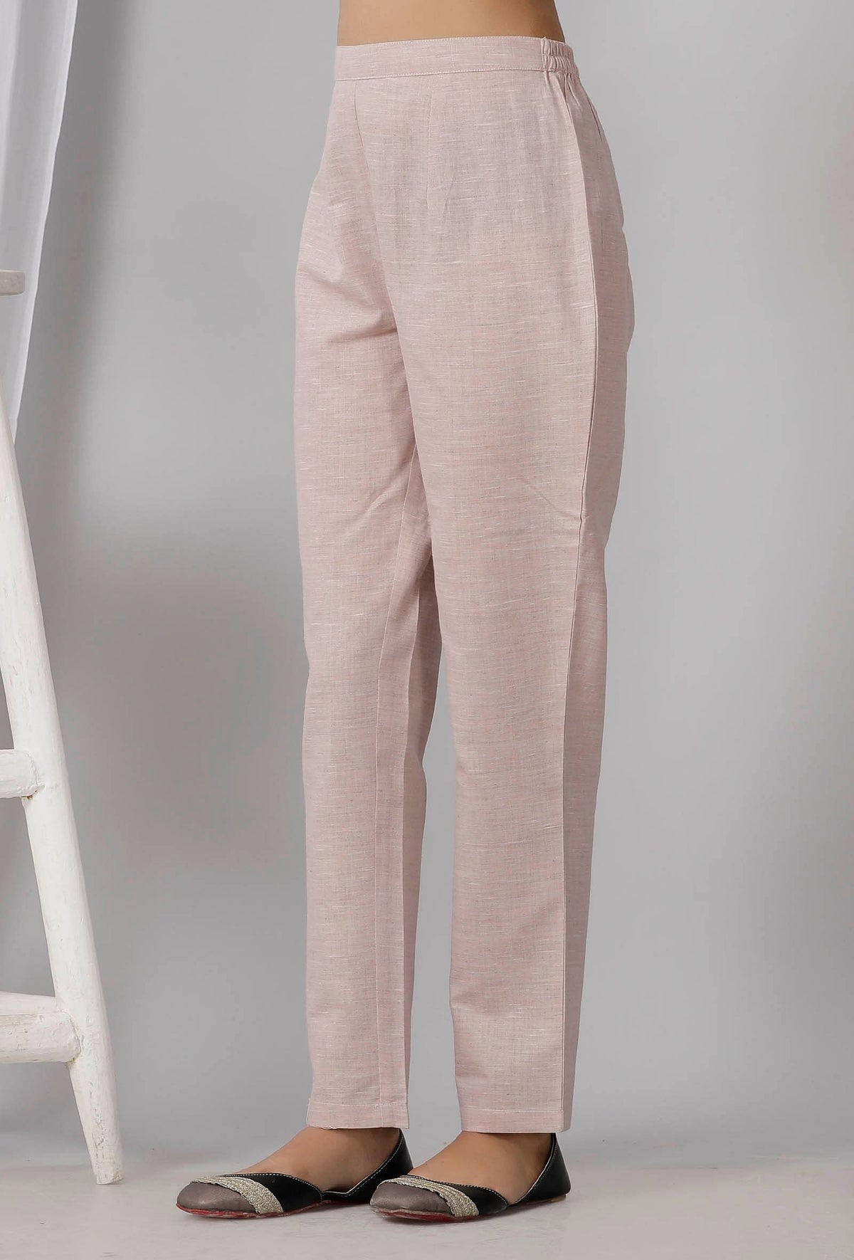 Pastel Purple Cotton Khadi Pants サイズ S