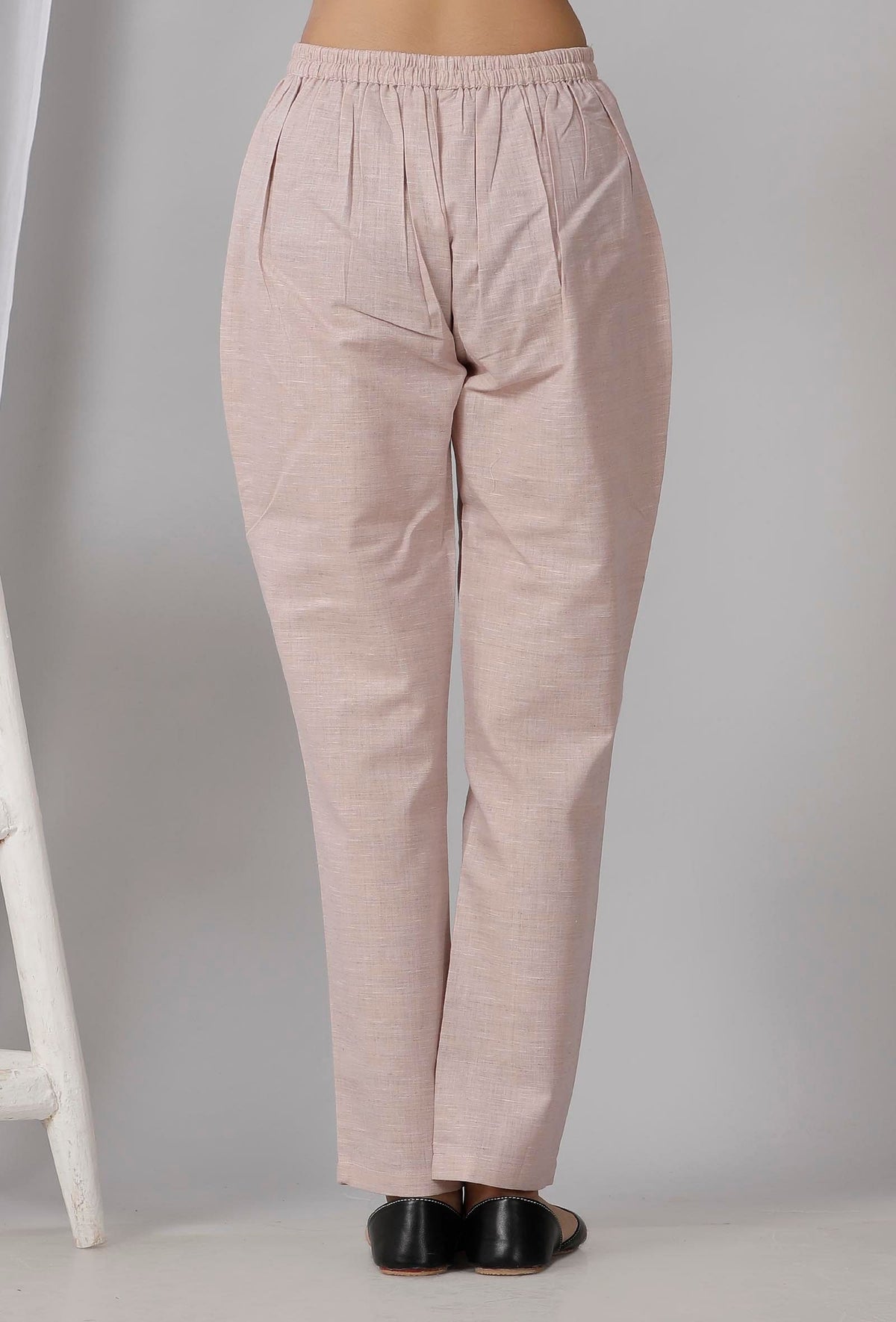 Pastel Purple Cotton Khadi Pants サイズ S