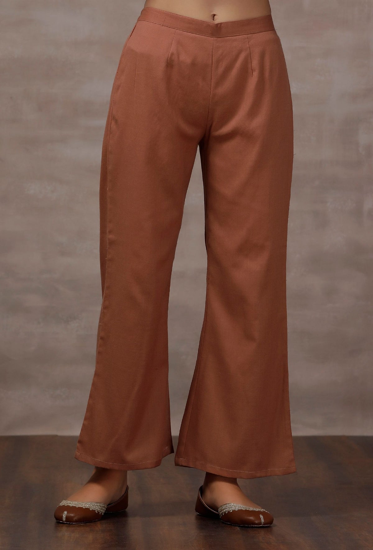 Taupe Flared Cashmilon Pants サイズ XXL