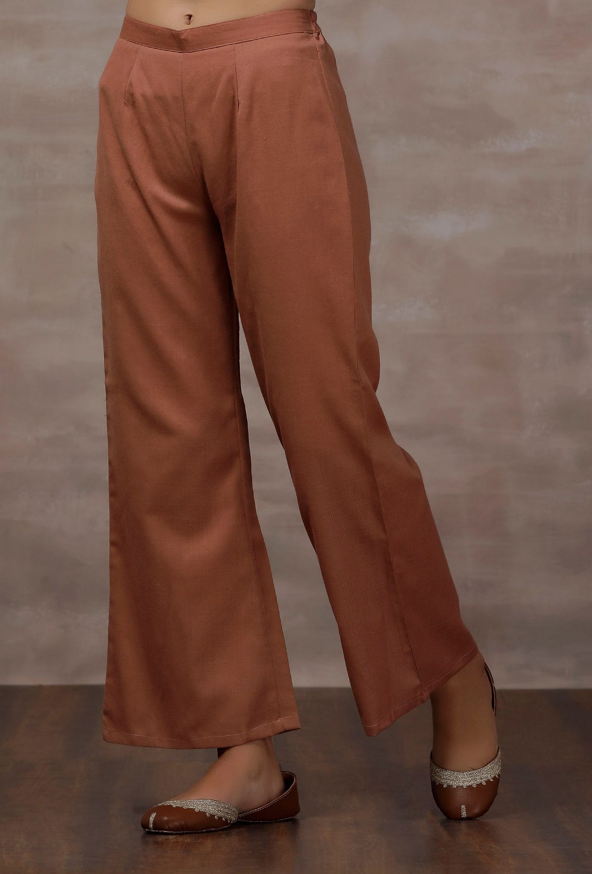 Taupe Flared Cashmilon Pants サイズ XXL