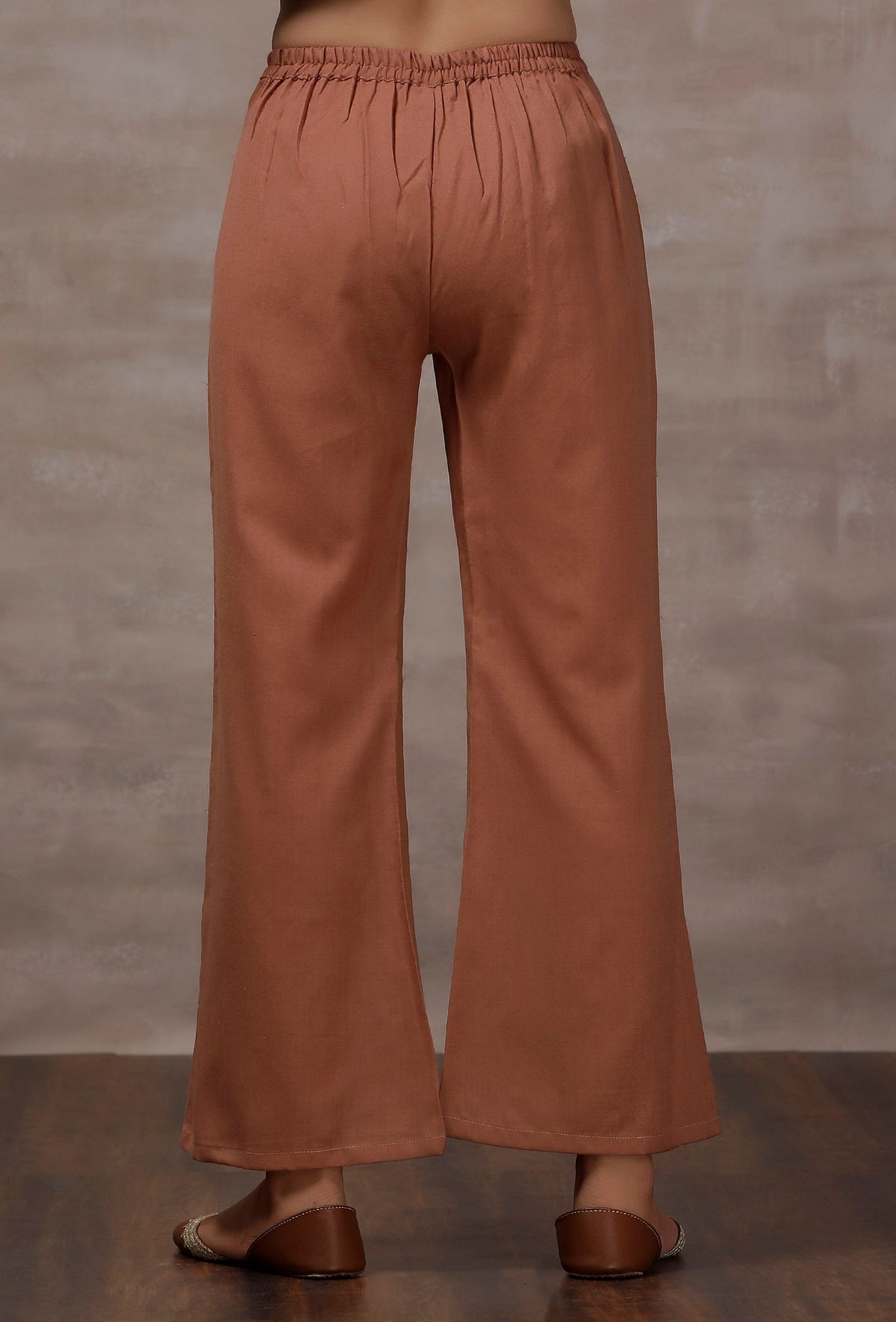 Taupe Flared Cashmilon Pants サイズ XXL