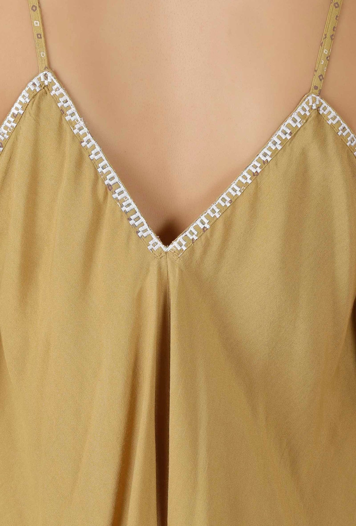 Earls Green Sleeveless Embroidered Jumpsuit サイズ S
