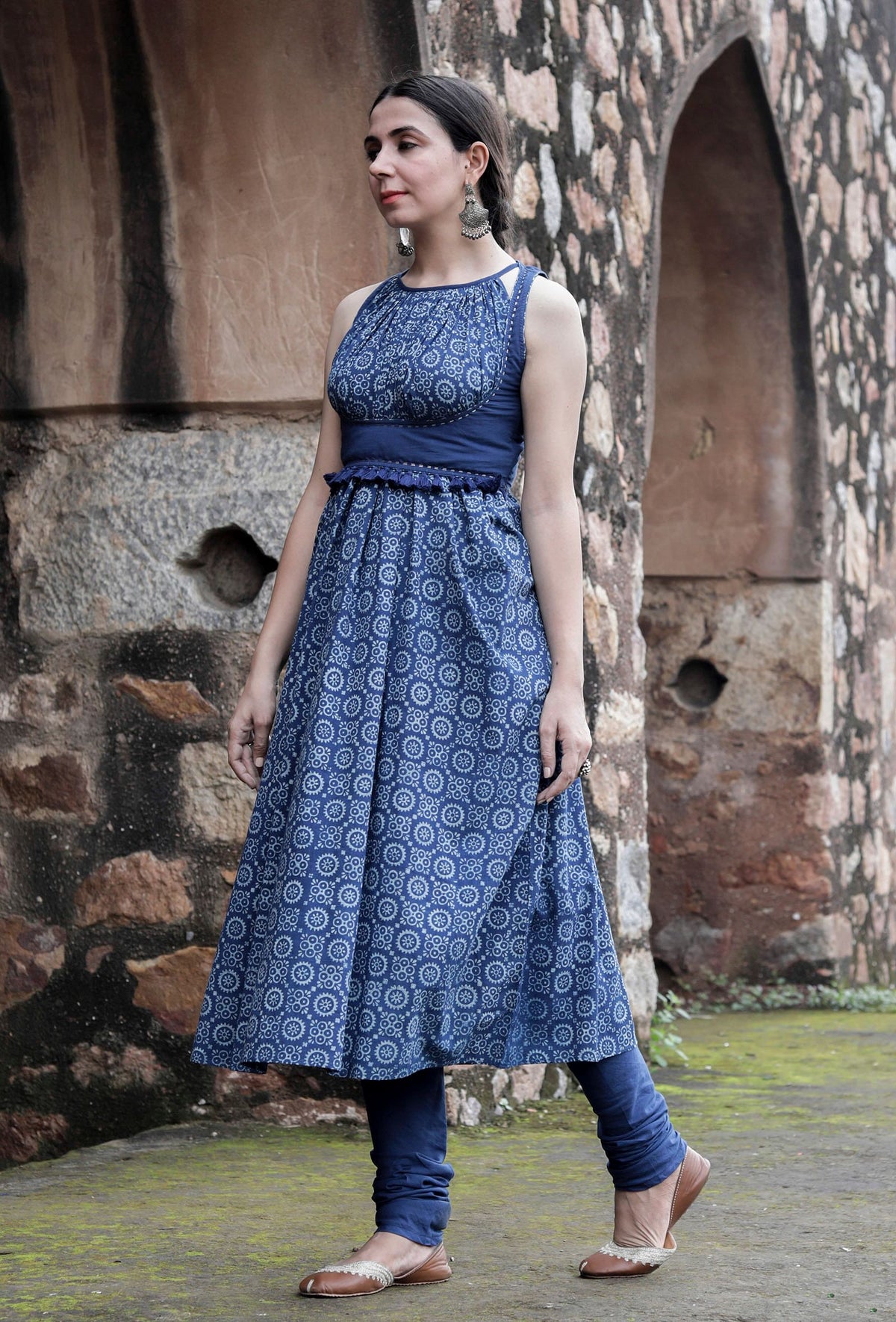 Diya Indigo Solid Blue Bustier Top サイズ XS