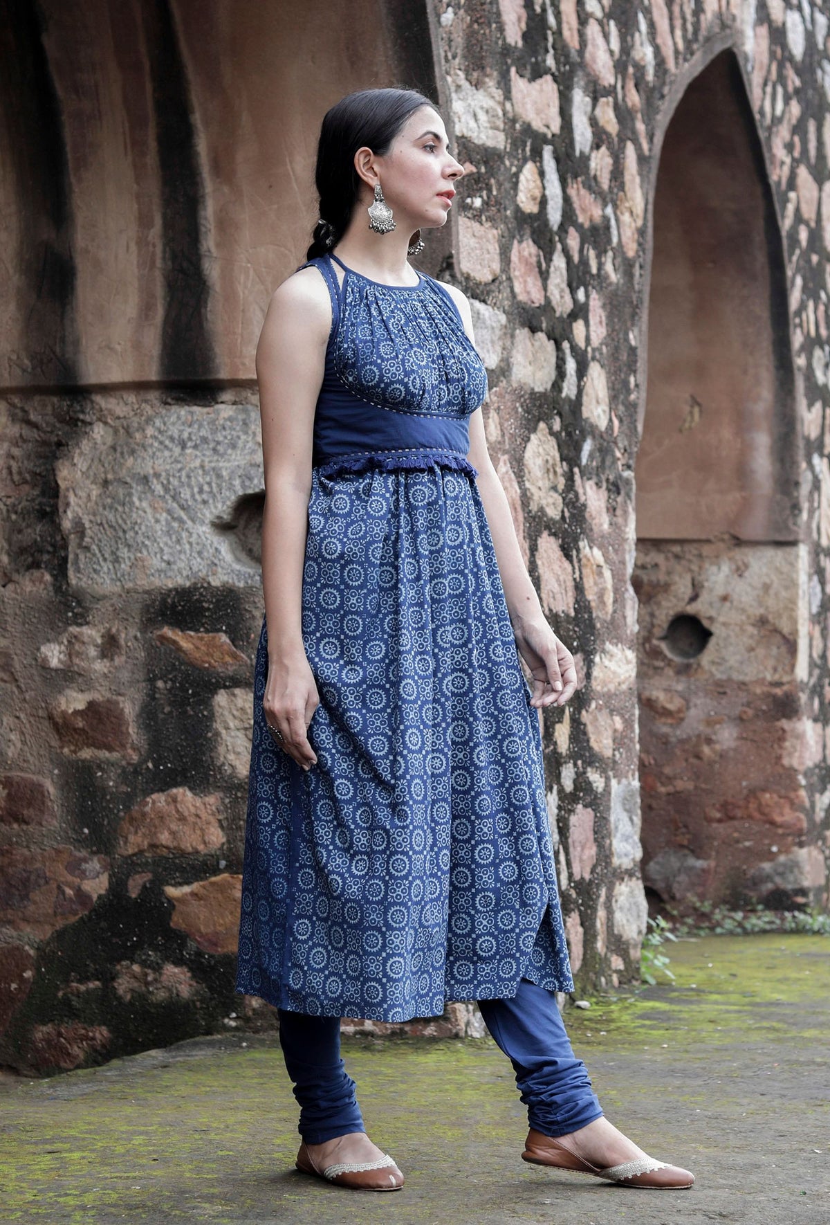 Diya Indigo Solid Blue Bustier Top サイズ XS