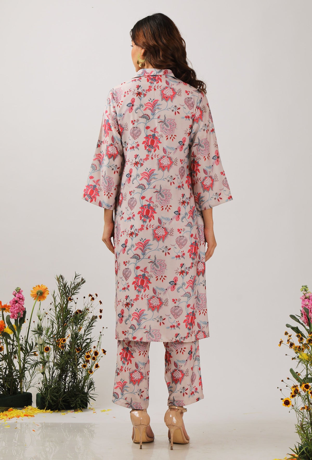Nadia Floral Chintz Shirt Tunic サイズ L
