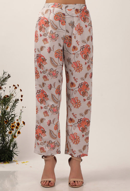 Floral Cara Chintz Narrow Fit Pants サイズ M