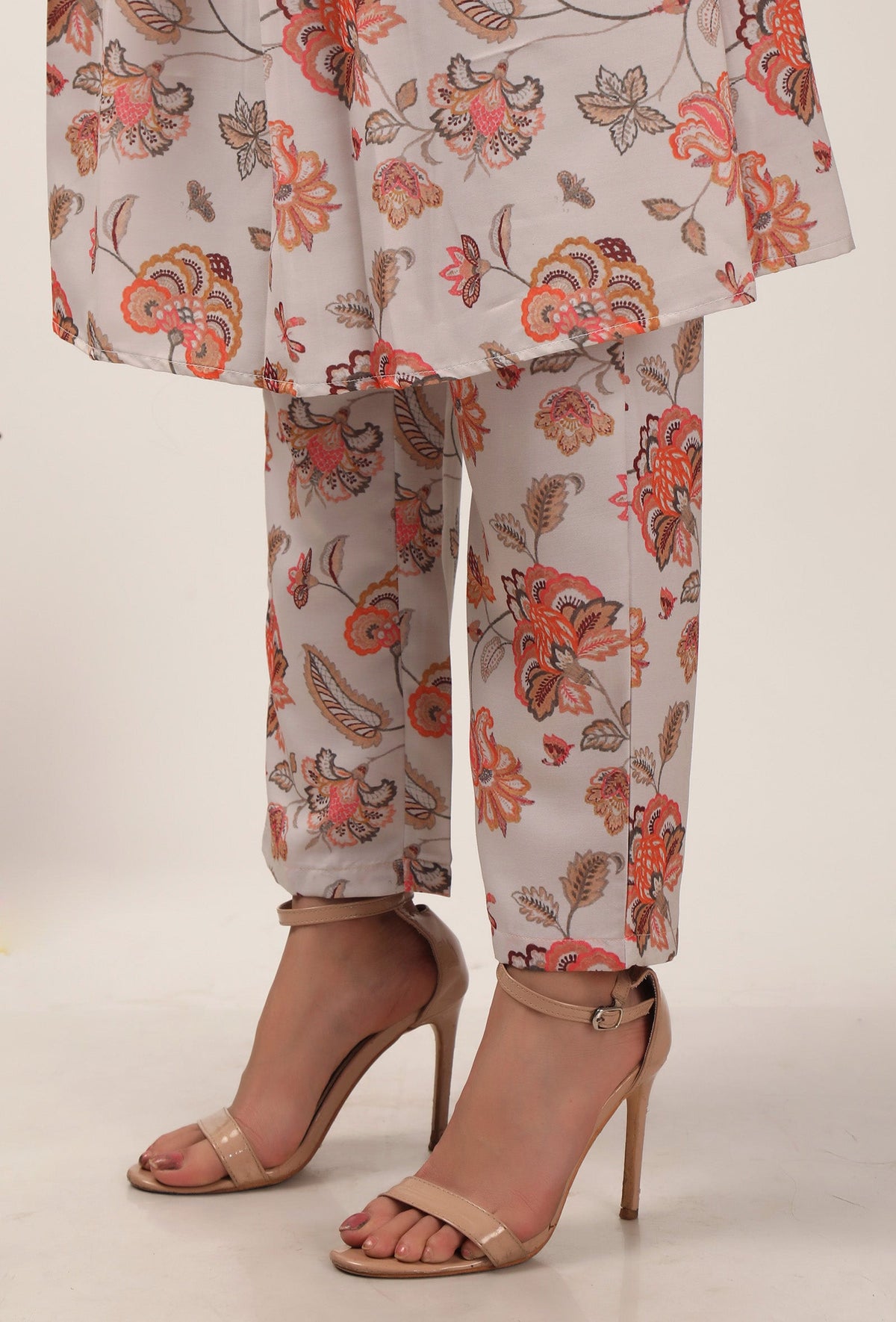 Floral Cara Chintz Narrow Fit Pants サイズ S