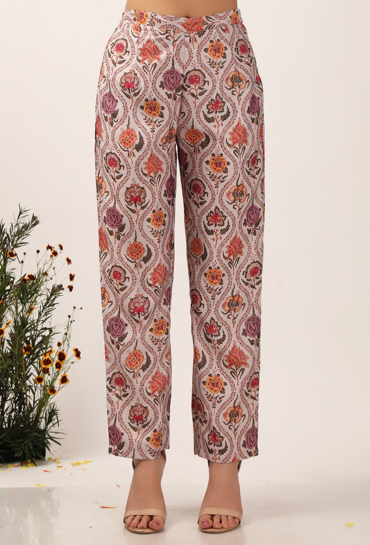 Airi Floral Chintz Narrow Fit Pants サイズ XL