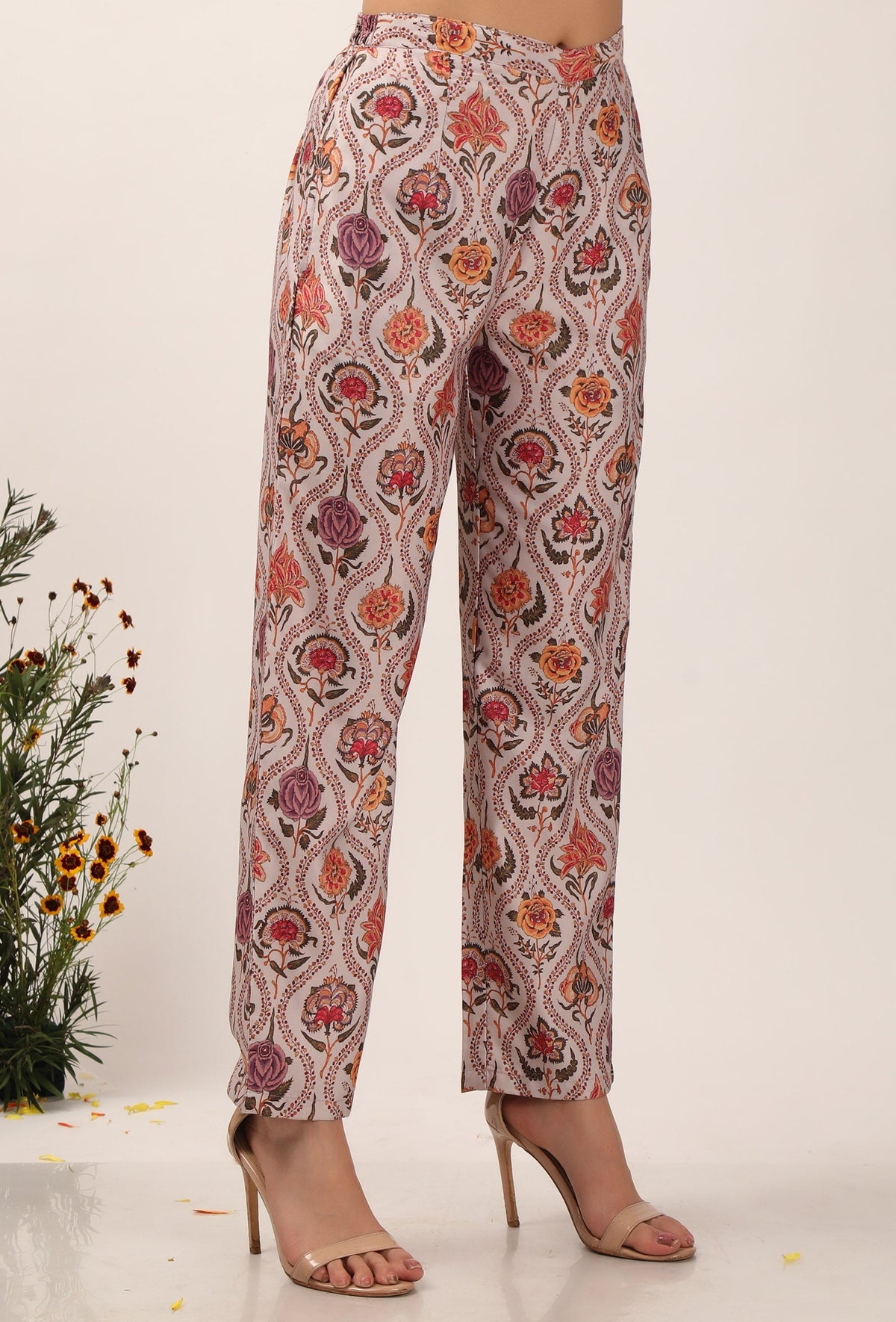 Airi Floral Chintz Narrow Fit Pants サイズ M