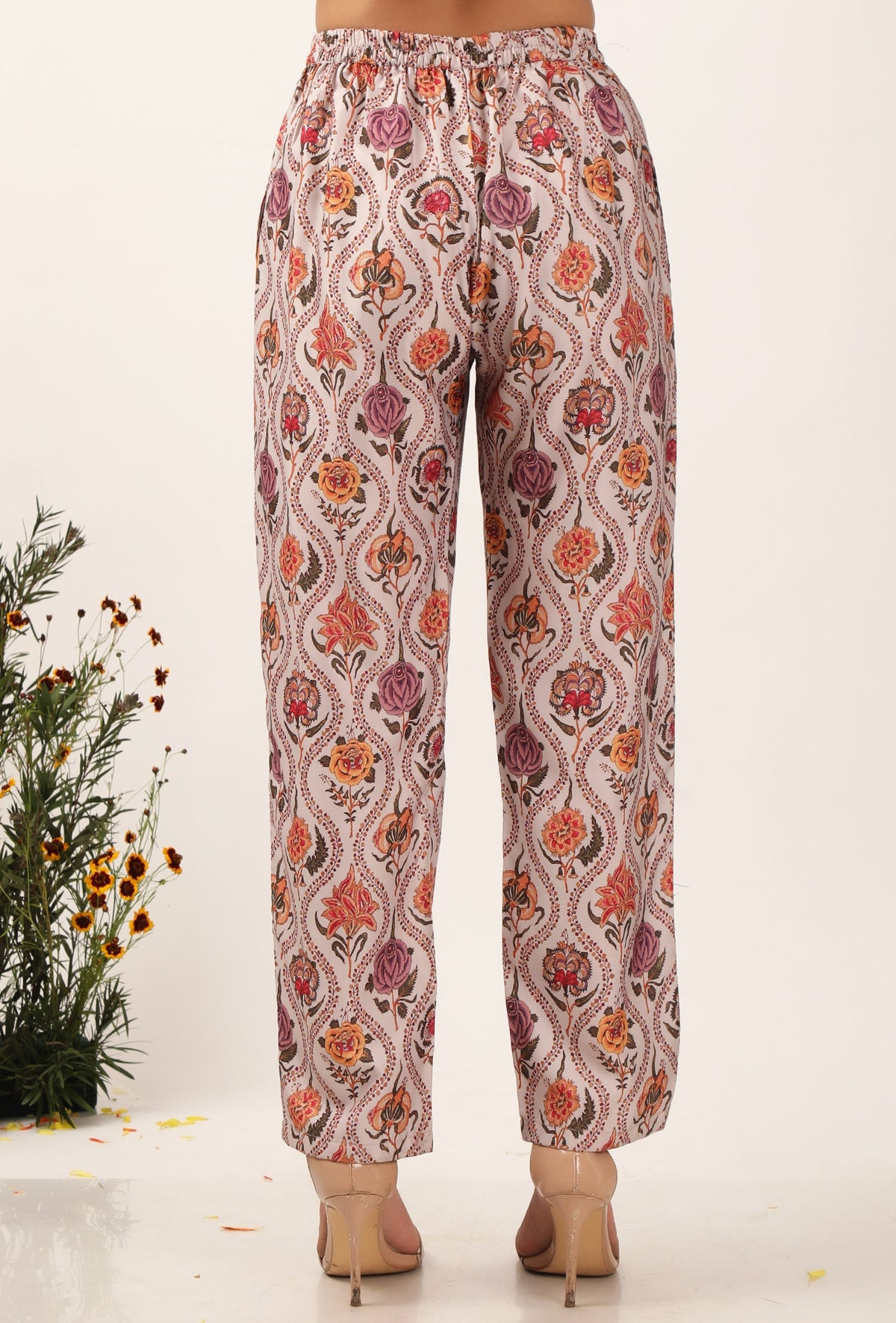 Airi Floral Chintz Narrow Fit Pants サイズ M