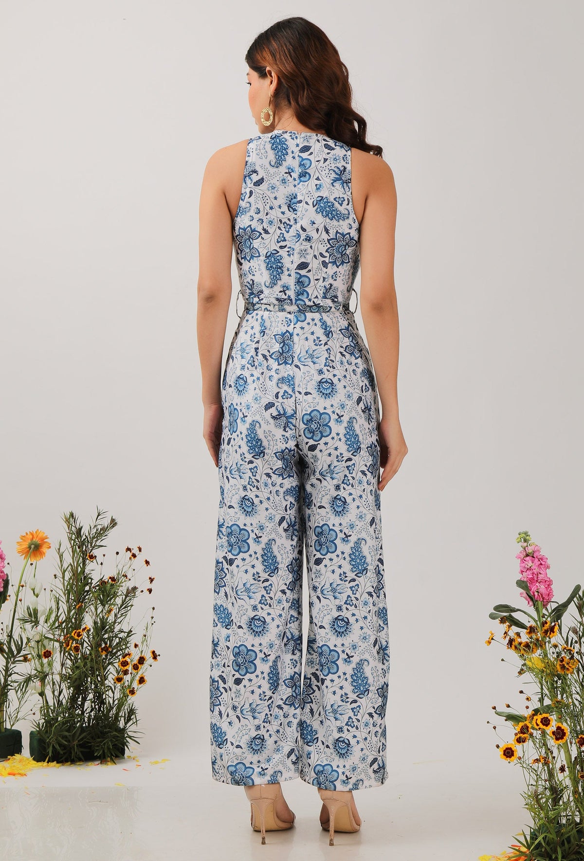 Serena Floral Chintz Jumpsuit With Belt サイズ XXL