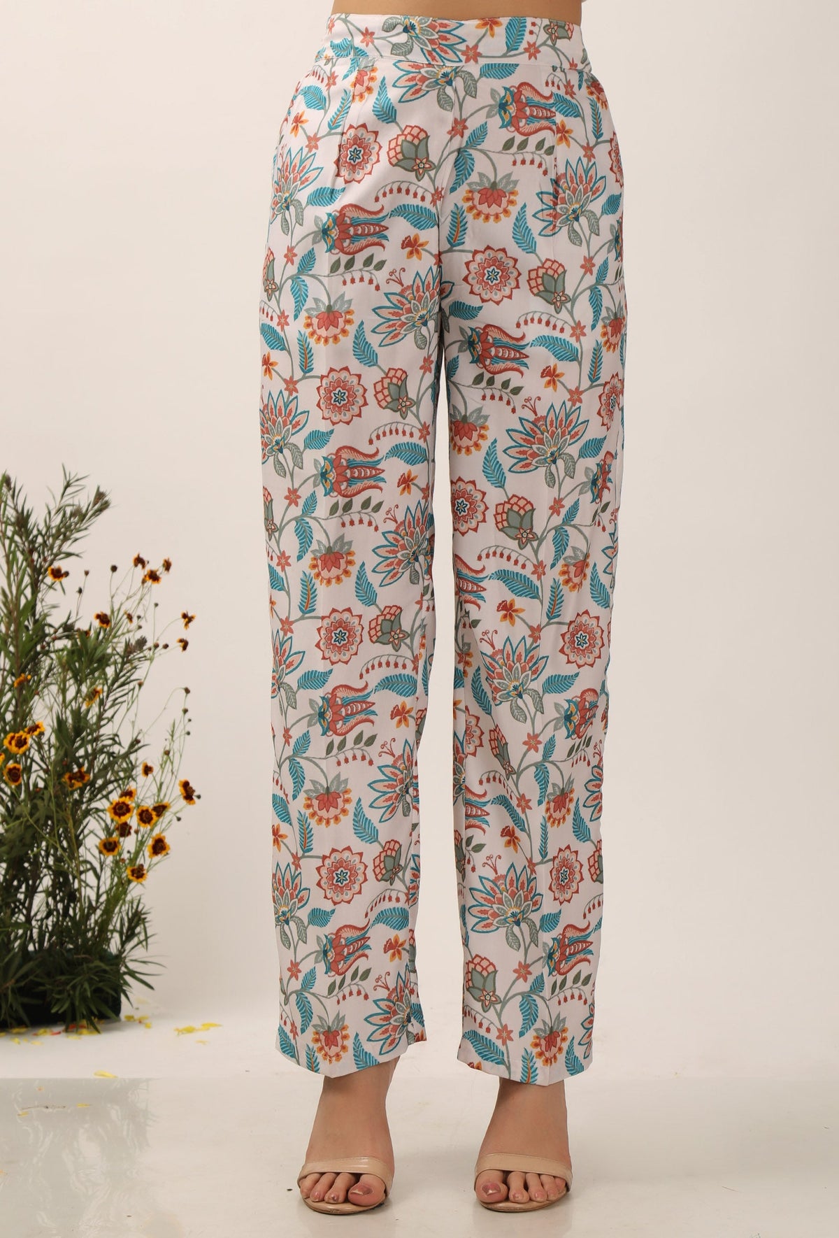 Lilybeth Floral Chintz Narrow Fit Pants サイズ XS