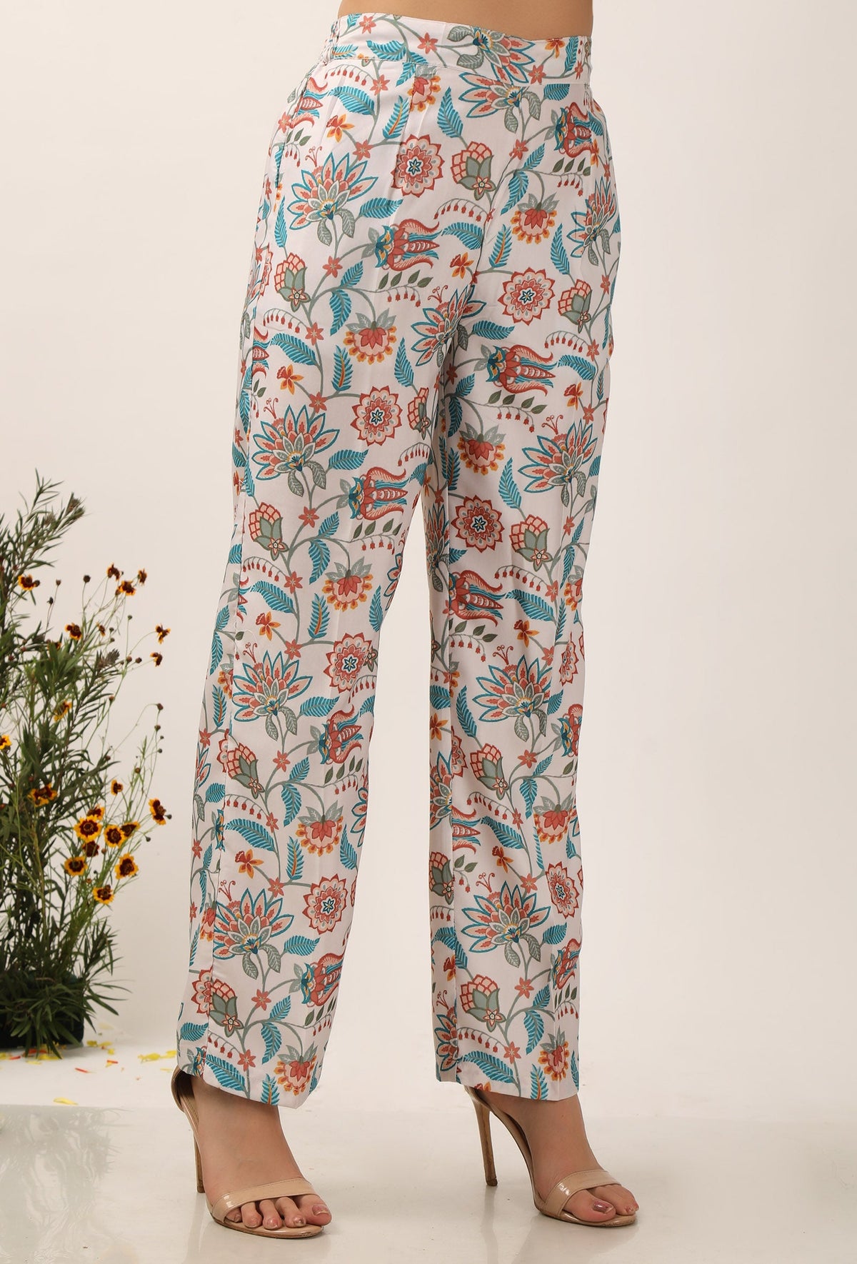 Lilybeth Floral Chintz Narrow Fit Pants サイズ XS