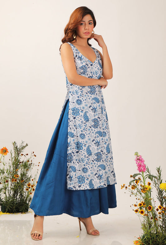 Serena Floral Chintz Straight Kurta サイズ M