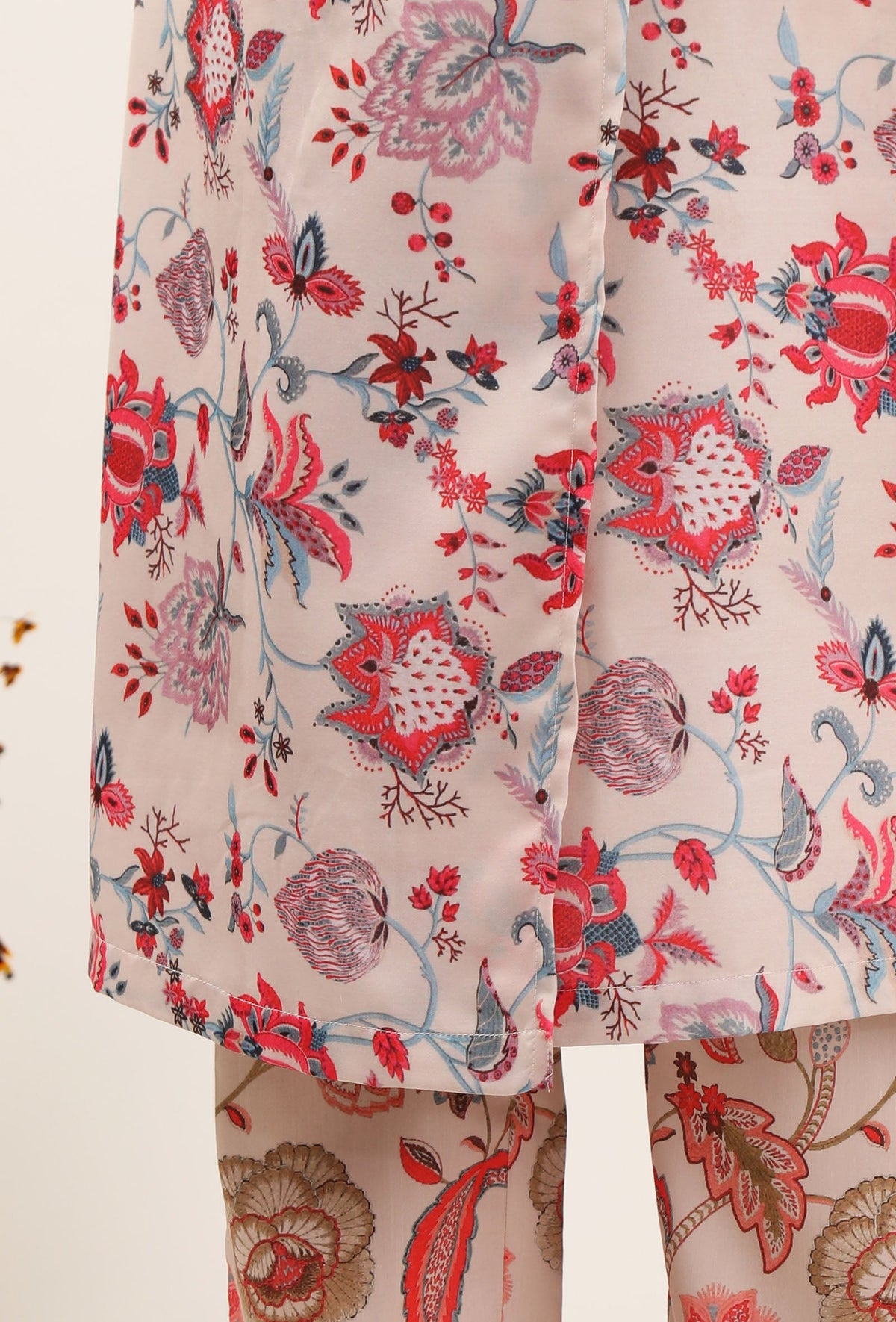 Nadia Floral Chintz Wrap Tunic Dress サイズ L