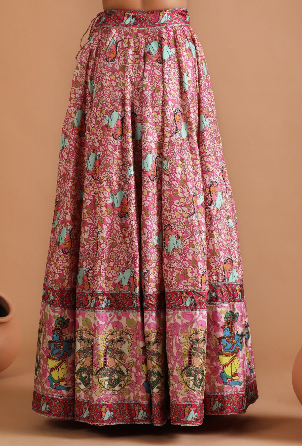 Anika Allover Kalamkari Kalidar Skirt サイズ S