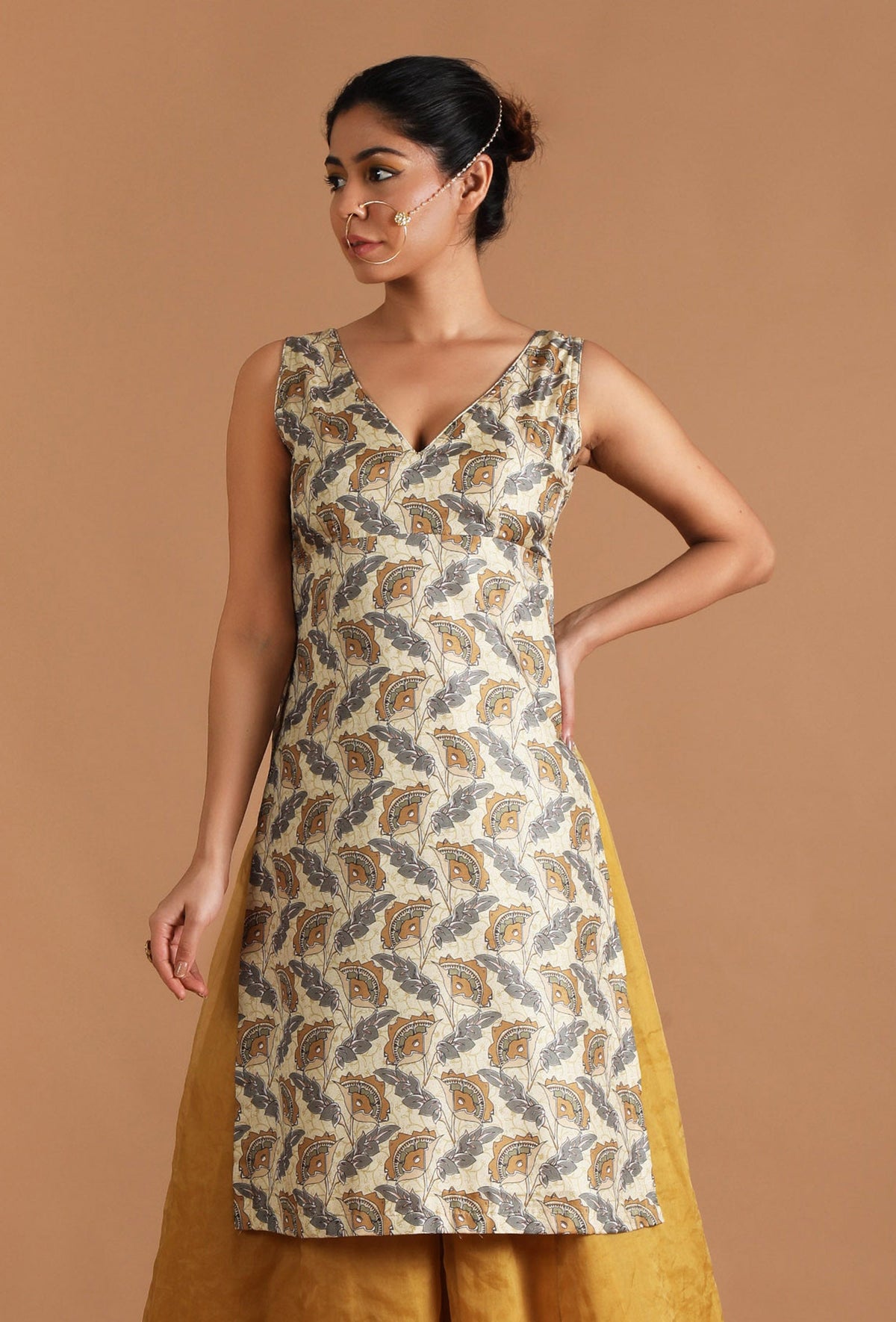 Prisha Allover Kalamkari Straight Kurta サイズ M