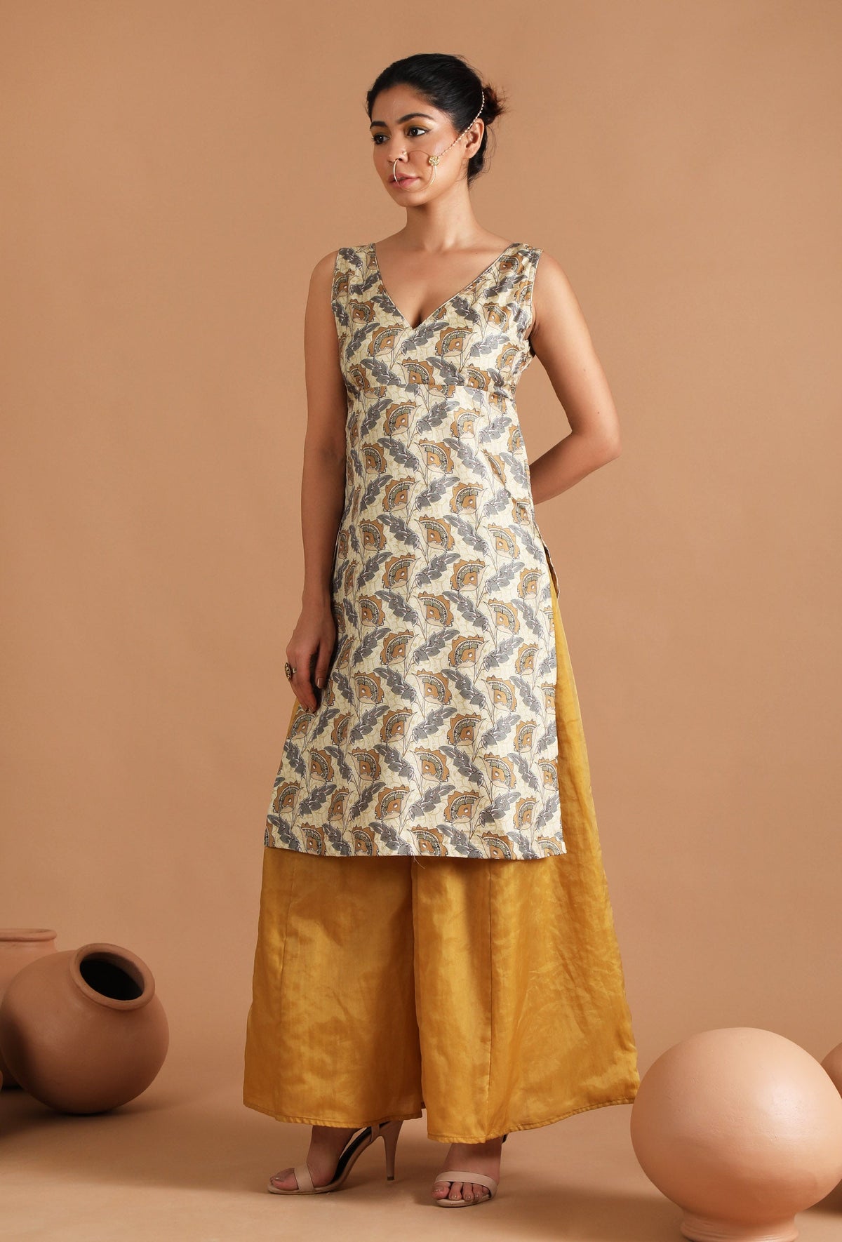Prisha Allover Kalamkari Straight Kurta サイズ M