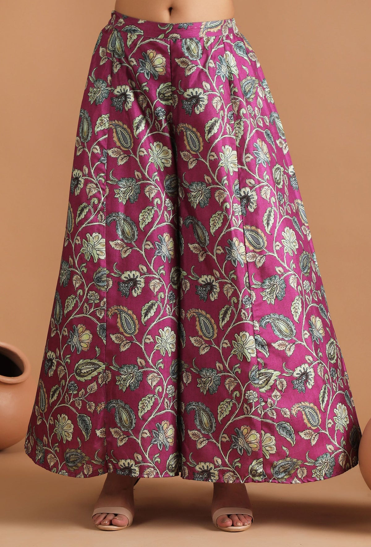 Mahira Allover Kalamkari Palazzo Pants サイズ S
