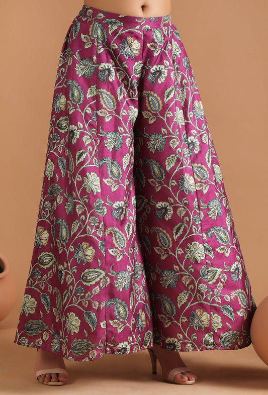 Mahira Allover Kalamkari Palazzo Pants サイズ S