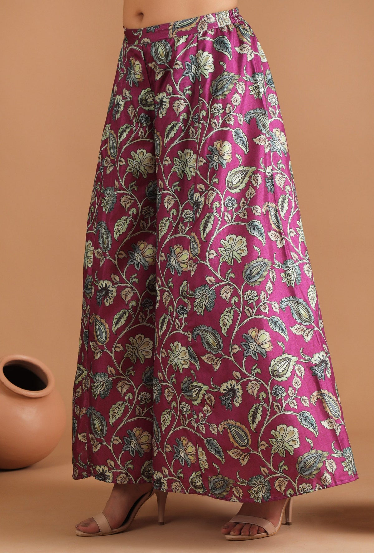 Mahira Allover Kalamkari Palazzo Pants サイズ S