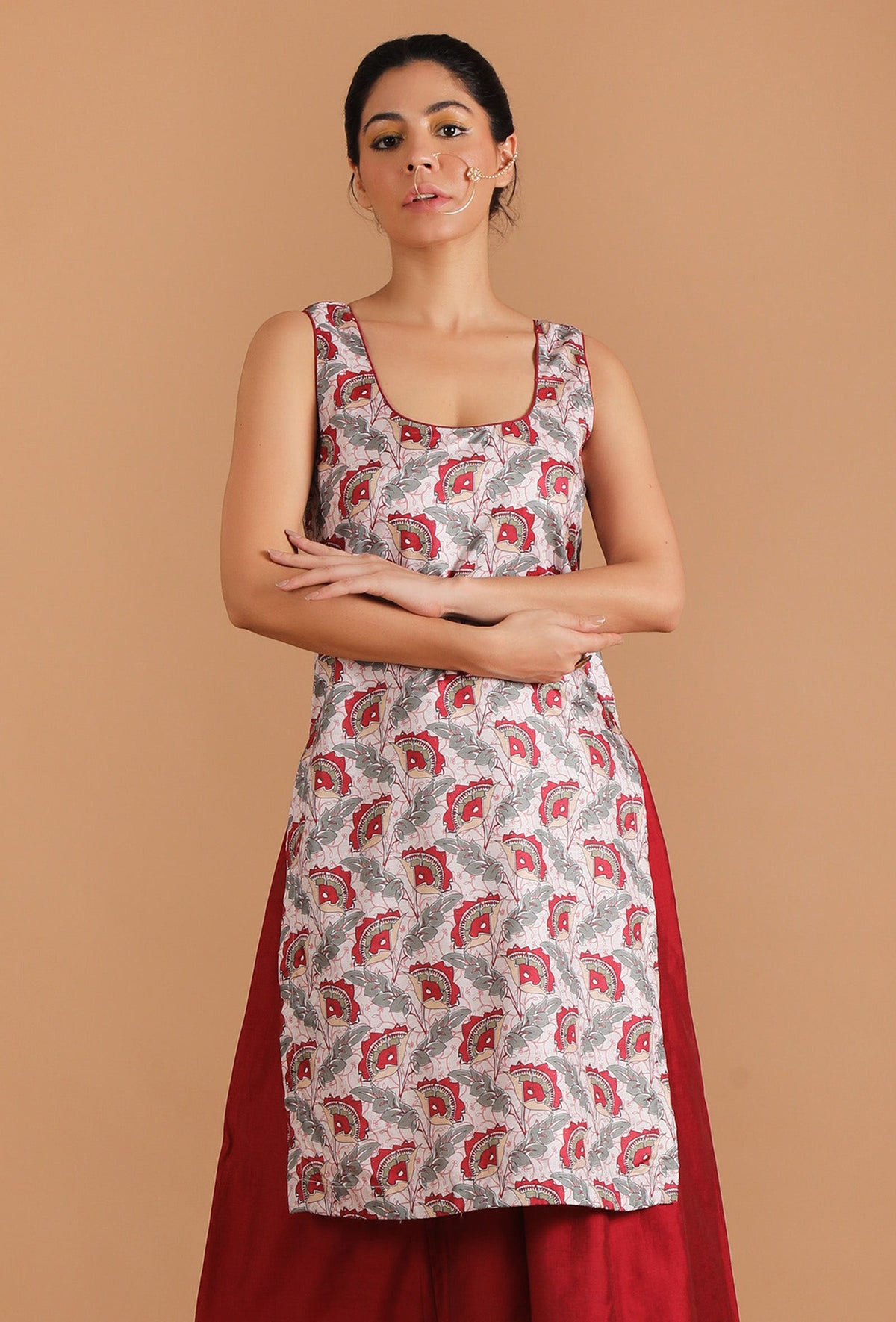 Sayani Allover Kalamkari Straight Kurta サイズ M