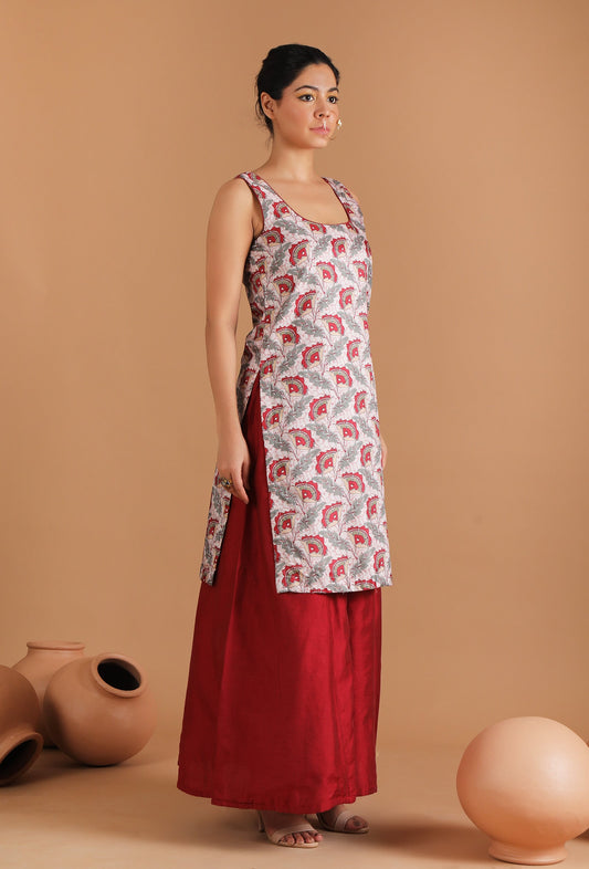 Sayani Allover Kalamkari Straight Kurta サイズ M