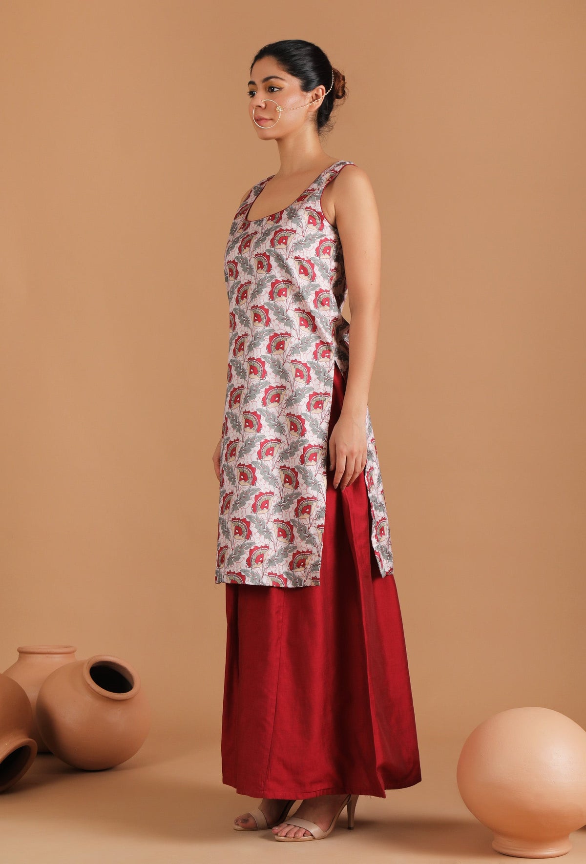 Sayani Allover Kalamkari Straight Kurta サイズ XL