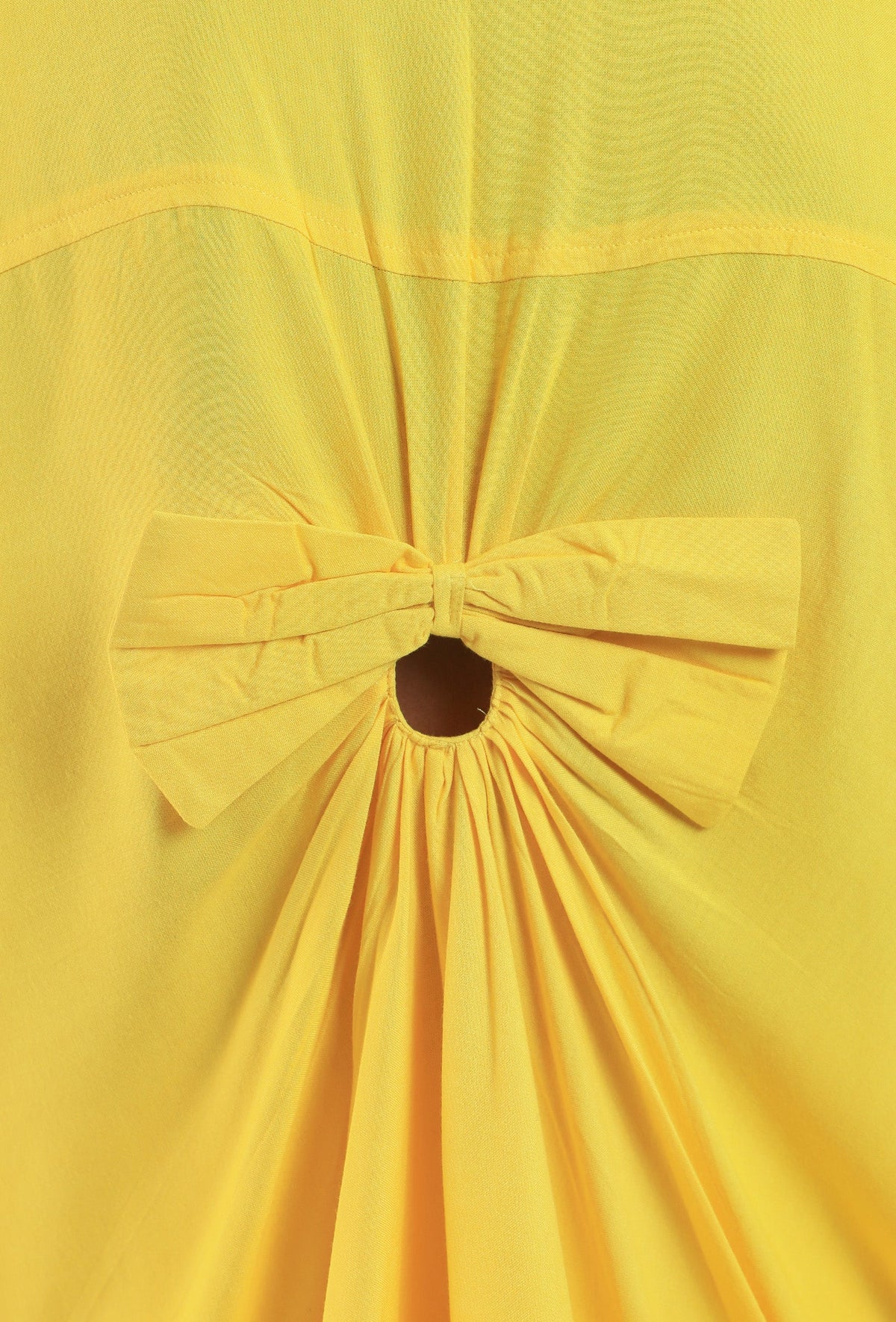 Yellow Color V-Neck Top サイズ S