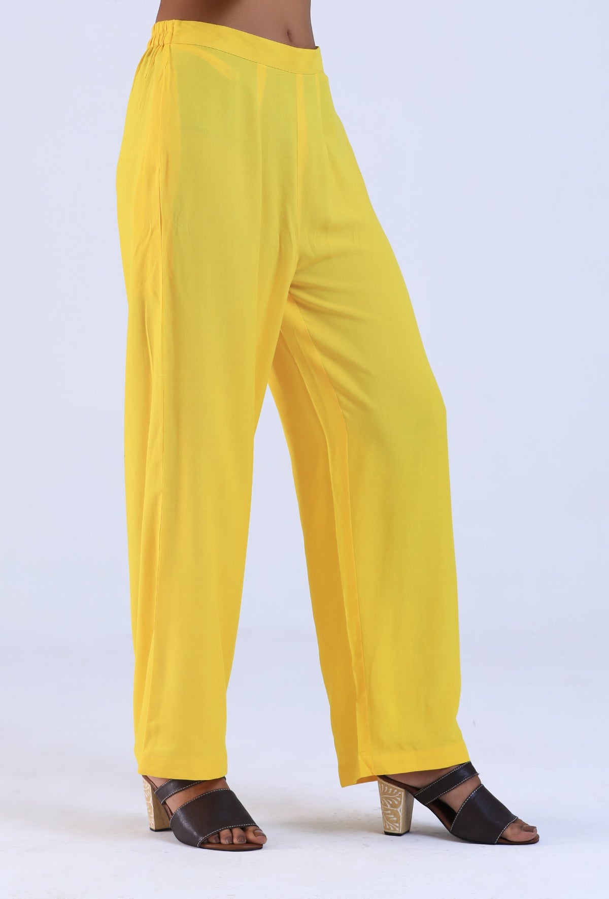 Yellow Color Women Pant サイズ M
