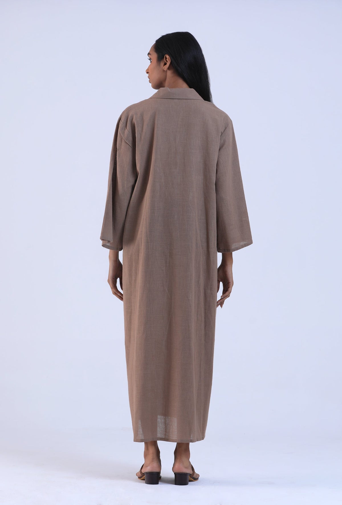 Women Brown Cotton Kurta サイズ M