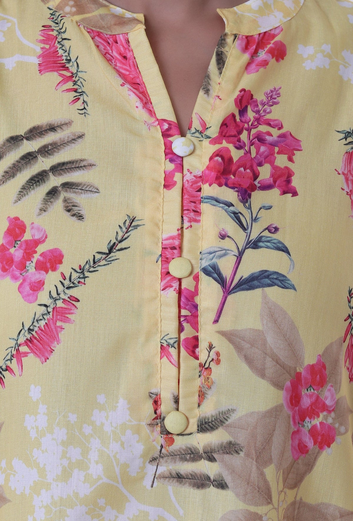Yellow Muslin Top サイズ XXL